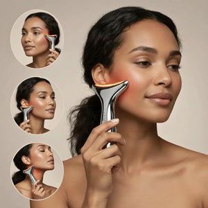 Contour Pro RF wand with gold electrodes for neck and face sculpting