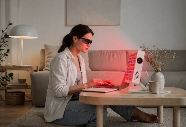 Aura Sweden Quantum300 red light therapy panel with multiple wavelengths.
