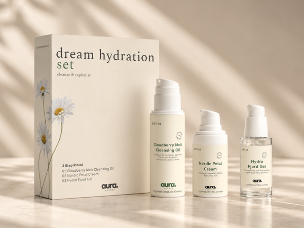 Dream Hydration Set with cleanser, day cream and hydration gel