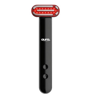 5-in-1 LED Beauty Wand with red, blue, purple light, micro-current, heat, and vibration