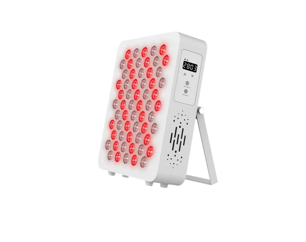 QuantumGlow portable red light therapy panel with red and near-infrared LEDs