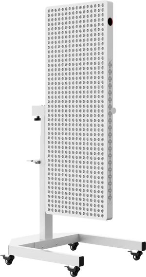QuantumLumina red light therapy panel with 720 LEDs showing full body coverage