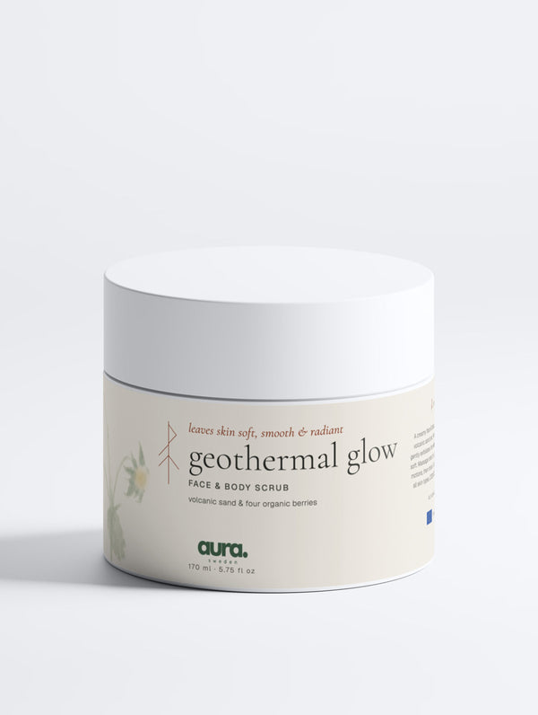 aura sweden geothermal glow face and body scrub 
